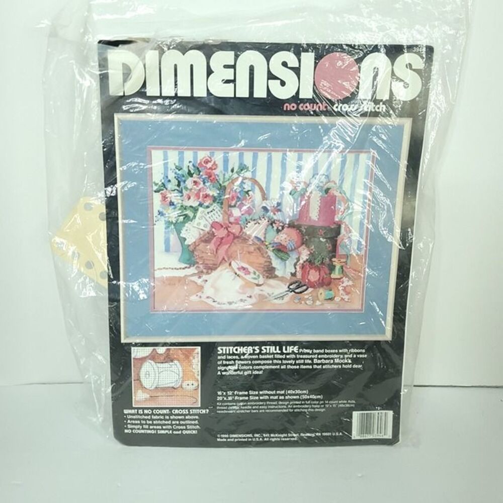 Dimensions No Count Cross Stitch Kit Stitcher's Still Life 3946 New Open Package